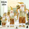 Decorações de Natal 60 cm Big Papai Noel Dolls Pink Natal Pingents Decor de árvore de Natal para crianças Naviidad apresenta Noel Gifts Natal 221123