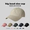 Caps de bola unissex Big Size Cotton Baseball para homens Tops letra p outono ao ar livre esporte corea causal bob 221122