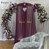 Decorative Flowers Wreaths 50100CM DIY Wedding Flower Wall Arrangement Supplies Silk Peonies Rose Artificial Floral Row Decor Marriage Iron Arch Backdrop 221122