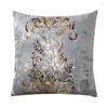 Housse de coussin en peluche floquée bronzante, taie d'oreiller décorative pour fête à la maison, 45x45cm