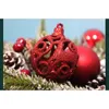 Noel Dekorasyonları 100 PCSBOX Noel Ball Hediye Kutusu Noel Ağacı Dekorasyonları Noel Toplar Asılı Süsler Noel Navidad Yıl Ev Dekoru 221123