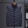 Parkas en duvet pour hommes automne et hiver de haute qualité zones de gilet chauffant vestes électriques manteau chauffant en graphène USB veste rembourrée chauffante 221123