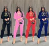 2024 Designer Brand Jogger Suit Women Tracksuits بطبعة غير رسمية من قطعتين مجموعة سروال سراويل سيدة ملابس طويلة الأكمام