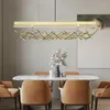 Ljuskronor Nordic Cahaya Mewah Lampu Gantung ledde Akrilik Modern Minimalis Cafe Dekorasi 110VV-220V Restoran Nakajima