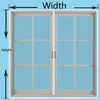 Gardin 130-140-150 Myggnät Anpassade för fönster med dragkedjor Balkong Simple Door and Screen
