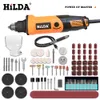 Trapano elettrico HILDA Rotary Tools Mini smerigliatrice Taglio Lucidatura con accessori 221122