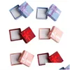 Sieradenboxen papier sieraden opbergkast hoorringverpakking dozen kleine cadeaubussen voor jubilea verjaardagen cadeaus 4 kleuren dro dh1tb