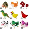 Mignon marche animal hélium ballons chat chien dinosaure air ballons décorations d'anniversaire enfants adulte événement fête décor ballon FY3220 1107