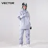 Skiing Suits Men Women Solid Color Jacket Pants Warm Windproof Winter Overalls Hoodie Waterproof Outdoor Sports Clothing Snowboard 221122