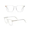 Lunettes de soleil Cadres Belight Optique Femmes Hommes Acétate avec Métal Fantaisie Grande Forme Carrée Star Rivet Design Spectacle Cadre Precription Lentille