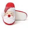 Slippers Winter femmes coton peluche joyeux noël couples chauds dames chaussures de maison intérieure plate-forme douce non glissée 221122