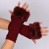 Diz pedleri moda aksesuarları elastik tüylü ağız sıcak sonbahar ve kış kolları örme kol dekoratif sadelik eldivenleri