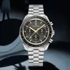 腕時計パガニデザイン高級ゴールドメンズクォーツリストウォッチクロノグラフ自動日付ステンレススチールサファイアミラーウォッチ221122