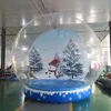 Gratis fartyg utomhusspel aktiviteter 4m-13ft diameter j￤tte uppbl￥sbar jul sn￶klot med l￤tt klart sn￶kantent￤lt