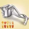 Fruitgereedschap zware aluminium legering handmatige handheld met een enkele druk citroencitrussapextractor juicer met zaadfilter