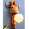 Vägglampor barn rum tecknad djurlampa giraff levande sovrum sovrum korridor studie dekorativ