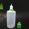 Bouteilles compte-gouttes vides et rechargeables en plastique PE, 600 ml, avec bouchon inviolable coloré à l'épreuve des enfants, 100 pièces/lot