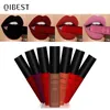 Lip Gloss Qibest Lipstick líquido à prova d'água batons nus pigmentos vermelhos mais duradouros mulheres maquiagem