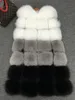 Women's Fur Faux Vest Coat Winter Sleeveless Jacket Women Fake Patchwork Color Thick Outwear Female 221123