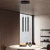 Hängslampor lång strip ljuskrona i trappa modern enkel villa kök lampa nordisk minimalistisk restaurang sängbar dekorativ