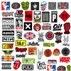 Autocollants de voiture 100pcs / lot Retro Band Rock Sticker Music Graffiti JDM Autocollants ￠ DIY Guitare Motorcycle