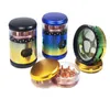 CHROMIUM CRUSHER Zinc Metal Bakelite Herb Grinders Smoking Accessories 63mm OD Diameter 4 Layers Colorful Gear Visible Transparency Tobacco Grinder bong