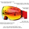 Skibrille UV400 Antifog Doppelschichten Große Linse Maske Brille ing Schnee Snowboard Brillen Spiegel Polarisiert für Männer 221123