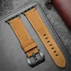 Smart Straps Luksusowe szalone konno skórzane opaska bransoletki iwatch 8 7 6 5 4 SE Pasek dla Apple Watch Serie