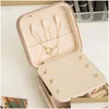 مربعات المجوهرات VEET Travel Jewelry Box Double Layer Dispray Rings arings arrings netcelaces bracelet