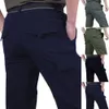 Survêtements pour hommes Pantalons tactiques Hommes Summer Casual Armée Pantalon de style militaire Mens Cargo imperméable à séchage rapide mâle bas 221122