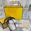 Mini bolso de cubo para mujer F Bolso con cordón Bolsos de hombro Monedero Bolsa tejida de lona Bolso de mano cruzado con hardware dorado con letras clásicas múltiples