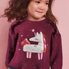 Pullover skoki mierniki 2 7T Applique dziewczęta chłopcy bluzy na zimową wiosnę maluch bawełniane bawełny