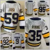 2022 스타디움 시리즈 35 Pekka Rinne Jersey 9 Filip Forsberg 59 Roman Josi 64 Mikael Granlund Matt Duchene Ryan Johansen Yellow White Hockey''nhl''shirt