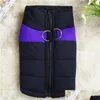 Hundkl￤der Autumn and Winter Pet Dog Clothes Ski Suit Outdoors Cotton Padded Vest W Ventilation Jacket Fashion Tyg Ny ankomst 4 Dhix9