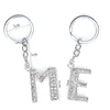 Crystal 26 Alphabet Key Ring for Women Orire Letter Keychains Bag Accessories Fashion Letter Chief -keychain