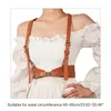 Riemen dames punk pu lederen body harness riem verstelbare gaten riemen taille keten bretels voor vrouwen tieners dagelijkse f3md