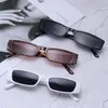 Lunettes de soleil moto mode Rectangle étroit femmes petit cadre lunettes de soleil lunettes UV400 lunettes de conduite