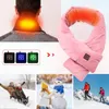 Scarves Winter Scarf Heated USB Women Heating Couple Neckerchief Plush Collar Shawl Neck Warmer 221122