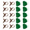 Christmas Decorations 20pcs Christmas Mini Scarf and Hat Decor Doll Clothes Accessory Creative Plants Adornment for Home Festival 221123