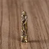 Latest Smoking Antique Brass Alloy Dry Herb Tobacco Cigarette Pipes Holder Pressure Cracker Tip Portable Mini Desktop Decoration