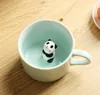 Mugs Arrive Creative Cartoon Ceramic Cute Animal Coffee Milk Tea Cup 220ml Novelty Birthday Gifts 221122