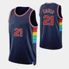 Joel 21 Embiid Tyrese 0 Maxey Jersey James 1 Harden Philadelphias 76er Sixer Retro Allen 3 Iverson Basketbol Formaları Erkek 2022/23 Swingman Sürümü