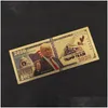 Auto -stickers Donald Trump herdenkingsbanken 45e president van American Gold Foly US Dollar Bill Set Fake Money Drop Delivery Mo DHFPD