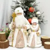 Christmas Decorations Santa Claus Electric Dolls Plush Toy Candy Bucket with Music Decoration Birthday Gift for Kids Navidad Home Ornaments 221122