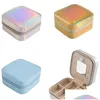 Jewelry Boxes Portable Travel Jewelry Box Waterproof Pu Leather Storage Organizer Case Double Layer Small Boxes For Necklace Ring Br Dhvwf