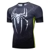 Männer T Shirts 2022 Männer Enge Kurzarm T-Shirt Sommer Hohe Qualität 3D Gedruckt T-shirts Kompression Fitness Kleidung