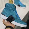 2022New High Tube Genune Cuir Glitter Bottes Peau De Vache Couple Fond Épais Femmes Hommes Chaussures Strass Métal Crâne Nnkle Bottes asasdadasdadadasdadasdasad