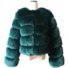 Women's Fur Faux HJQJLJLS Long Sleeve Coat Winter Women Fashion Thick Warm Fuzzy Outerwear Female Gray/Black Fake Jacket 221123