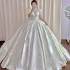 Арабское роскошное бальное платье Свадебное платье Blingbling Bead Bead Appliques Princess Bridal Plant Plus Size vestido de Noiva Custom Made 2023