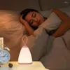 Nattljus Portable LED Lantern hängande tältlampa USB Touch Switch laddningsbart ljus för sovrums vardagsrum camping